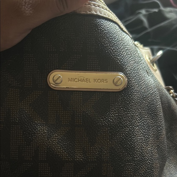 Michael Kors Black and Cream Women's Bag - Picture 3 of 5
